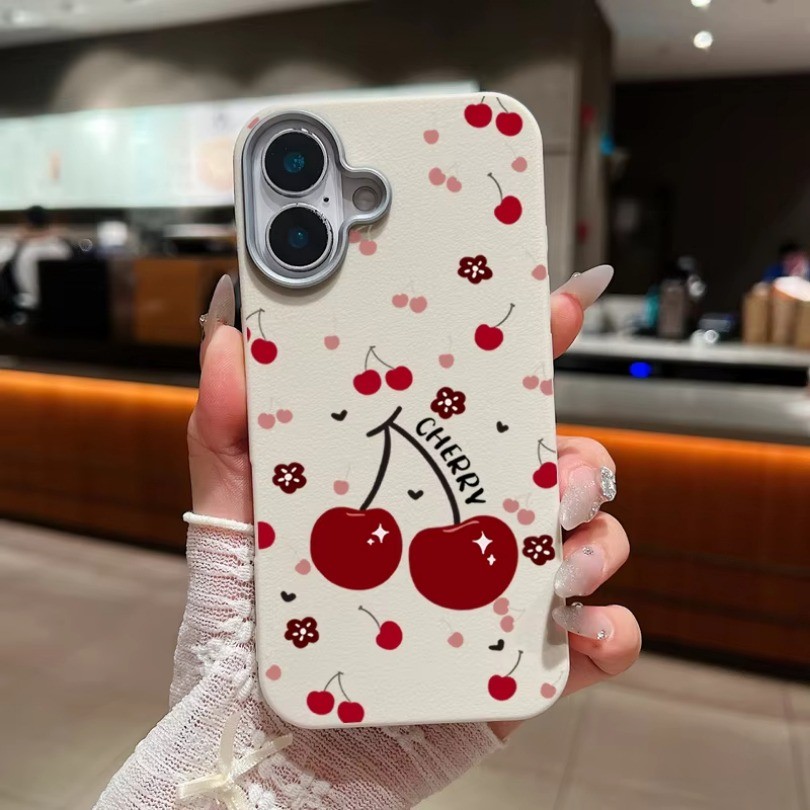 Ốp Điện Thoại Trái Cây Anh Đào Cho Tecno Spark 9 30 10 20 Pro + 10C 8C 30C GO1S GO2025 GO2024 go2022 go2021 POVA 6 NEO Bảo Vệ Ống Kính Chống Sốc