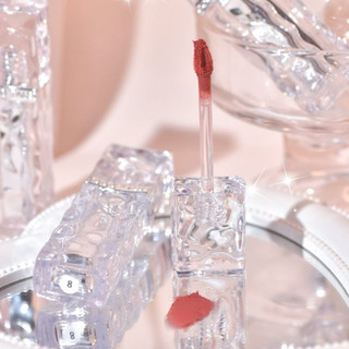 GOGO TALES Lip Glaze Ice Cube Lip Mud Matte Not Easy To Stick To The Cup Sinh viên bột mờ má hồng môi men