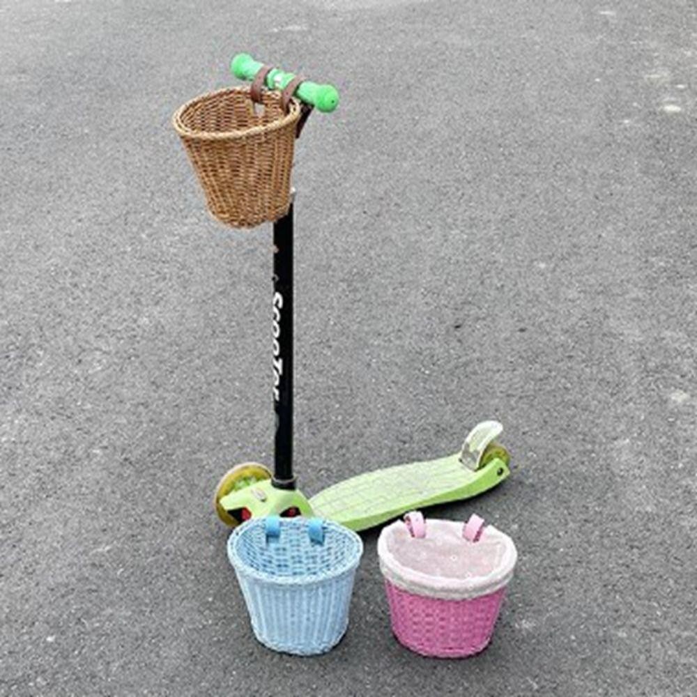 Giỏ đựng xe đạp trẻ em METUBE, Phụ kiện xe đạp Túi đựng xe đạp mây, 23 * 20 * 16cm / 20 * 16,5 * 16cm / 27 * 24cm Giỏ đựng tay lái phía trước