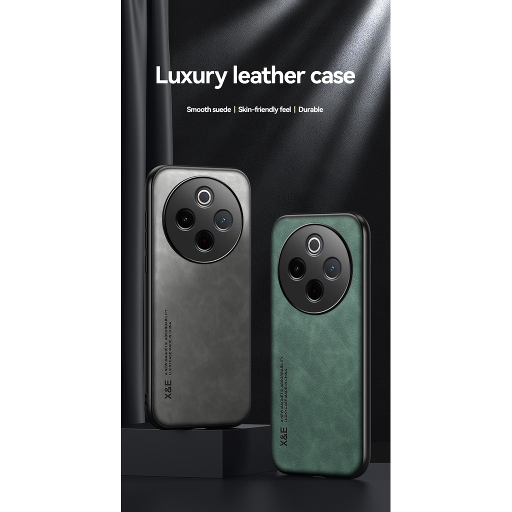 Dành cho Vivo Y300 Pro Vỏ TPU mềm sang trọng mới Vỏ da chống sốc