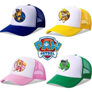 Paw Patrol hoạt hình in mũ bóng chày thoáng khí mũ chống nắng lưới polyester mũ xe tải có thể điều chỉnh mũ quà tặng sinh nhật