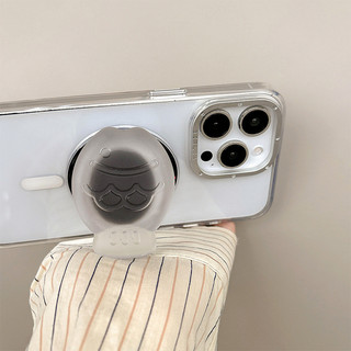 Màu Cá Tròn Từ Tính Giá Đỡ Điện Thoại Cho IPhone 16 15 14 13 12 Pro Max 14 Plus Có Thể Gập Lại Pop Ring Grip Co Giãn Để Bàn Đứng P1