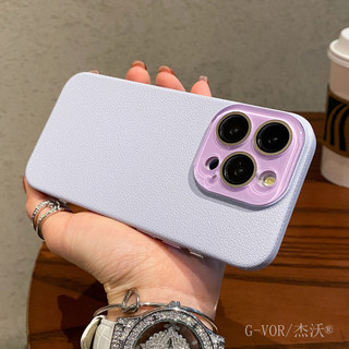 Ốp điện thoại di động bằng da mờ sang trọng cho iPhone16 15 14 13 12 11 Pro Max camera chống sốc đi kèm màng ống kính bảo vệ mặt sau cứng