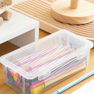 [Gou] 1 Hộp Đựng Bút Chì Dung Tích Lớn Chất Liệu PP Hộp Bút Chì Trong Suốt Có Thể Xếp Chồng Đồ Dùng Văn Phòng Hộp Sắp Xếp Lưu Trữ VN