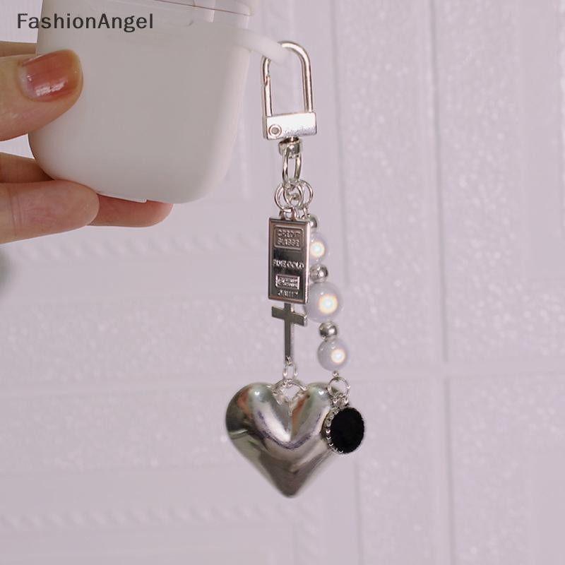 Fashionangel Độc Đáo Mát Mặt Trăng Trái Tim Gấu Động Vật Móc Khóa Móc Khóa Dành Cho Nữ Punk Ngôi Sao Chữ Thập Hạt Trong Suốt Túi Hộp Chìa Khóa Ô Tô Điện Thoại Phụ Kiện VN