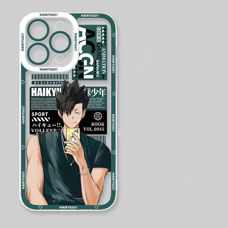 Ốp Lưng Điện Thoại Xiaomi Redmi Note 12 4G 12C 10C 9T A1 A2 9 Note 10 11 12 Pro 10S 11S 12S Ốp Lưng Anime Thoáng Mát Haikyuu Shoyo Hinata Tobio Kageyama Kozume Kenma Oikawa Tooru