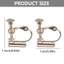 Flgo Clip-on Bông Tai Phát Hiện Thành Phần Vít Lưng Xuyên Bông Tai Chuyển Đổi