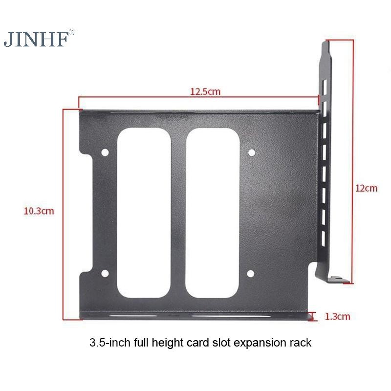Jinhf Hộp đựng máy tính để bàn SSD HDD Đa năng Ổ cứng Bay Khe cắm thẻ PCI Giá mở rộng Thích hợp cho ổ cứng 2,5 inch / 3,5 inch HOT