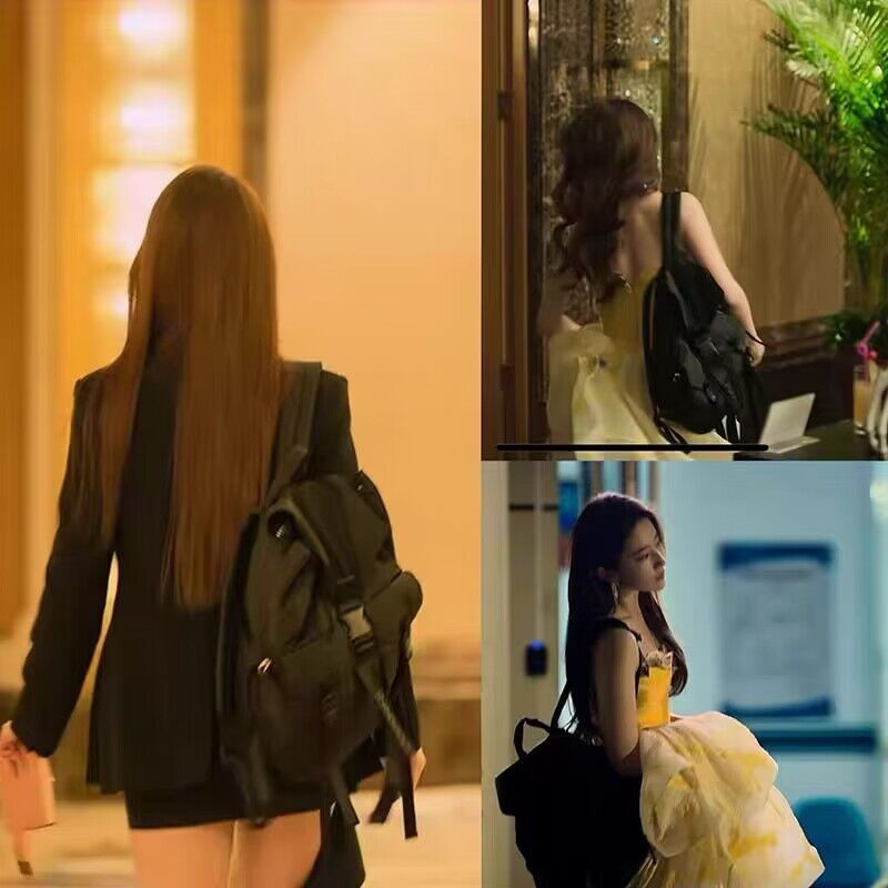 Câu Chuyện Hoa Hồng Liu Yifei Cùng Phong Cách Huang Yimei Ba Lô Nữ Đi Lại Máy Tính Ba Lô Túi Du Lịch Ánh Sáng Lớn