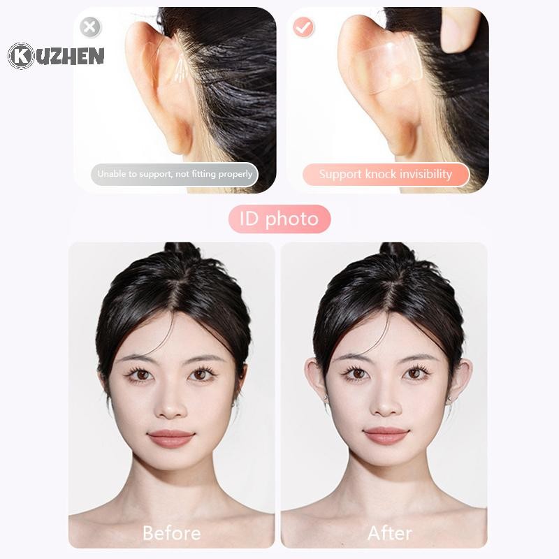 Kuzhen 12 / 30 Cái / hộp Mỹ Phẩm Tai Corrector Tai Miếng Dán Tai Hỗ Trợ Tự Dính Mỹ Phẩm Tai Dán Tai Vô Hình HOT