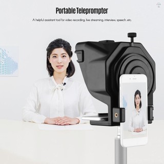 Andoer Điện Thoại Thông Minh Di Động Teleprompter Nhắc Với Giá Đỡ Điện Thoại Adapter Điều Khiển Từ Xa Để Ghi Video Phát Trực Tiếp Phỏng Vấn Trình Bày Giai Đoạn Phát Biểu