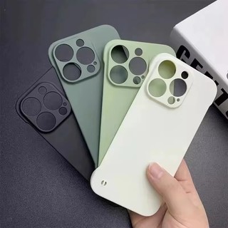 [Jlk] Ốp Điện Thoại Mờ Không Biên Giới Sang Trọng Cho iPhone 11 12 13 14 15 16 Pro Max Ốp Lưng Siêu Mỏng