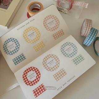 Washi caro chiết 1 mét Papier Platz trang trí sổ