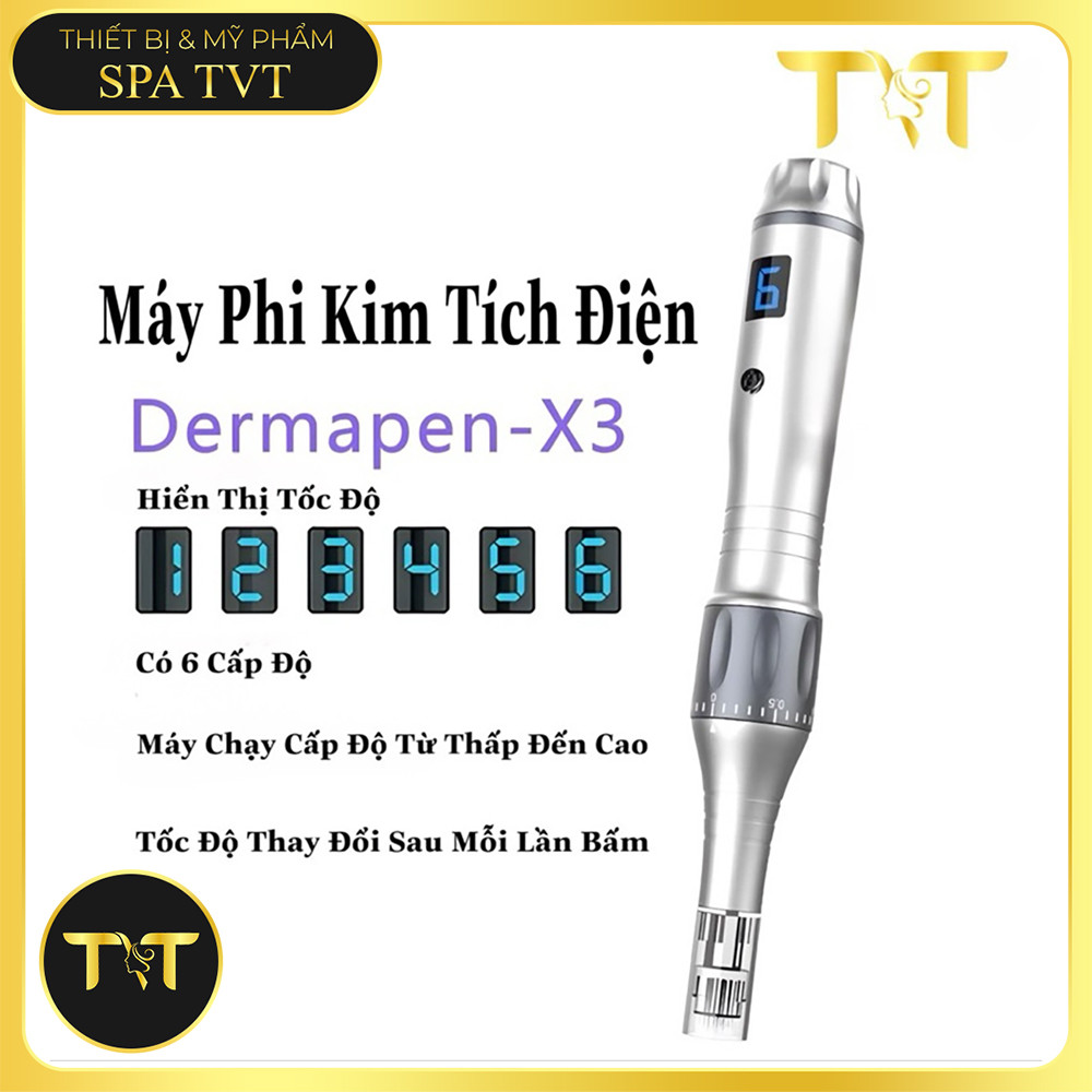 DERMAPEN X3 DÙNG KIM XOÁY – BÚT PHI KIM TÍCH ĐIỆN HỖ TRỢ MỜ THÂM, GIẢM SẸO RỖ, CĂNG BÓNG DA