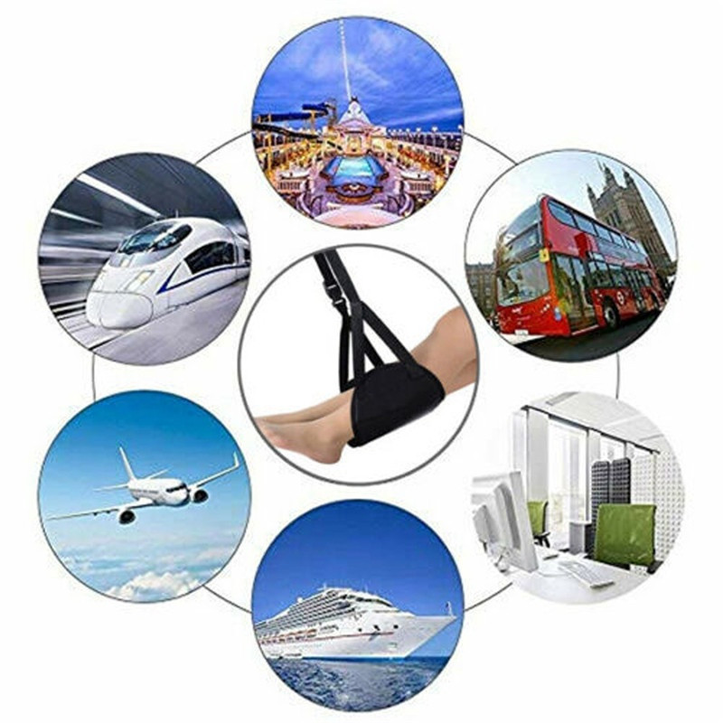 Võng gác chân treo ghế ô tô,dây đai gác chân nghỉ ngơi xe hơi,văn phòng,Hoàn hảo cho việc đi du lịch