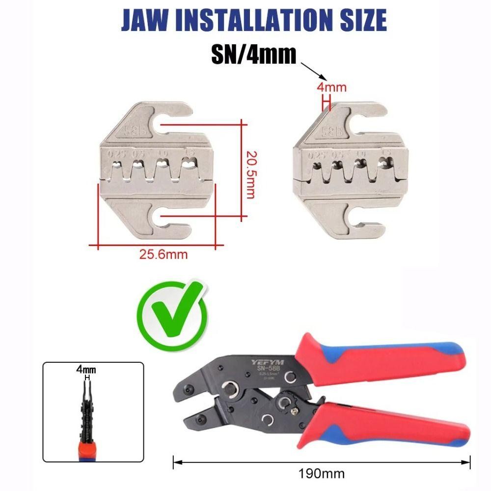 Kìm uốn ICUCKO Hàm, 06WF 2549 03H Chiều rộng 4mm SN Kìm uốn hàm, SN-2546B 02C Hợp kim 48B 58B Thiết bị đầu cuối uốn khe hàm