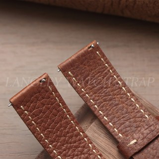 Dây đeo đồng hồ bằng da thật 100% 20mm 22mm 24mm Dây đeo đồng hồ bằng da bò thủ công dành cho nam nữ Vòng tay mềm màu nâu dày màu đen cho dây đeo đồng hồ thạch anh cơ SEIKO Diver