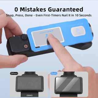 DJI Osmo Pocket 3/4 kính cường lực màn hình + ống kính, phụ kiện bảo vệ