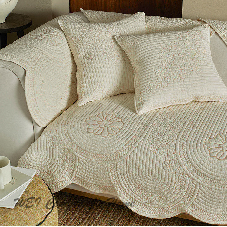 Đệm sofa cotton đã giặt, Bọc Sofa cotton, khăn phủ, đệm ghế, ghế sofa thông dụng 123 người, khăn phủ chống bụi