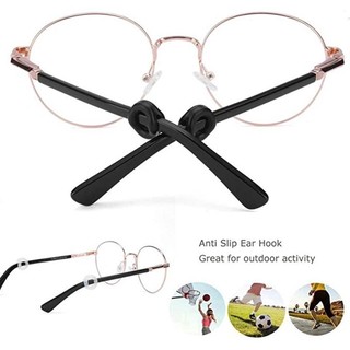 Kính mắt Móc tai chống trượt 10 / 20 / 30 Cặp, Tay áo tai silicon mềm cho bóng rổ / chạy bộ, Phụ kiện kính phù hợp đa năng