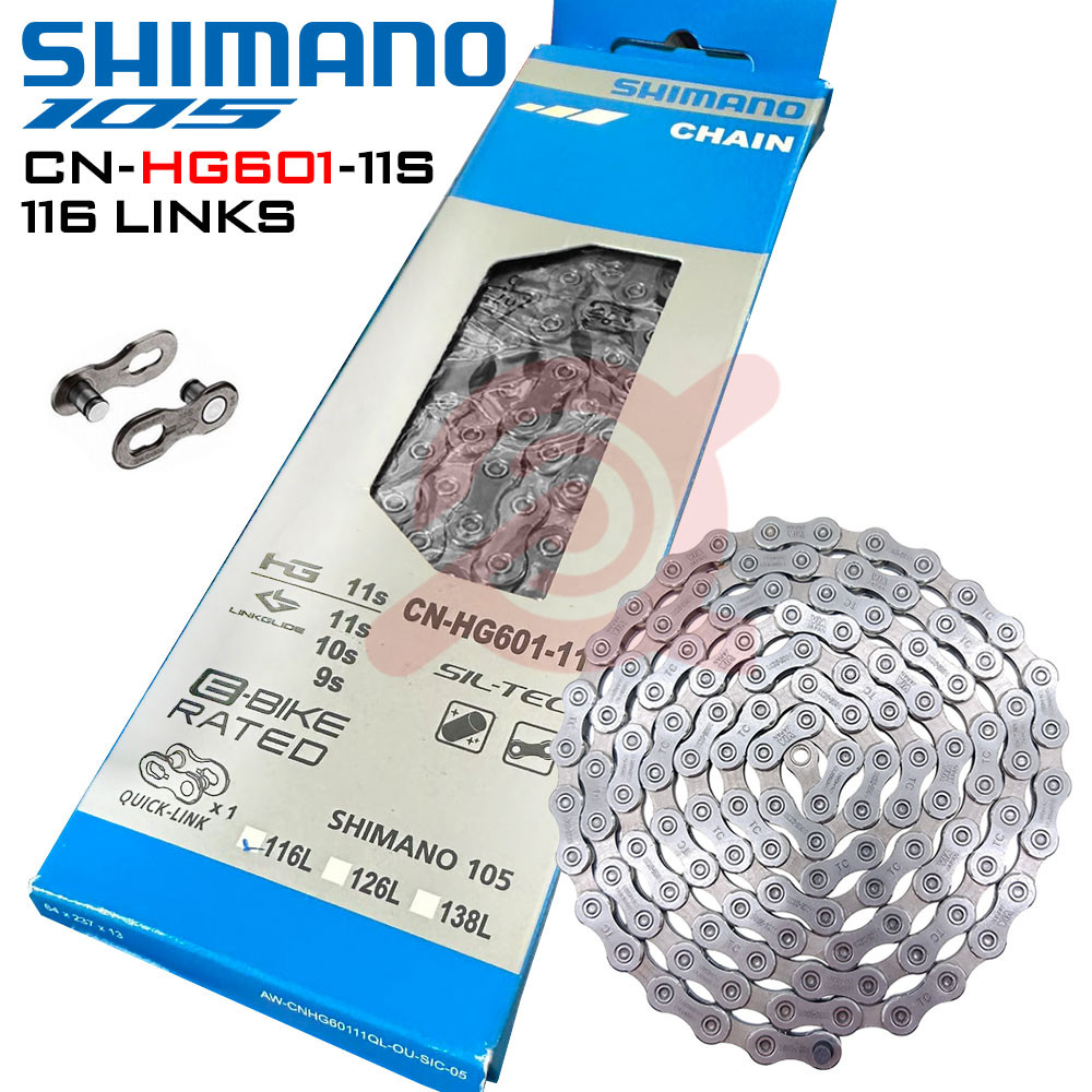 SÊN 11 TỐC ĐỘ SHIMANO 105 HG601 116 MẮT CÓ HỘP, CÓ KÈM MASTER LINK