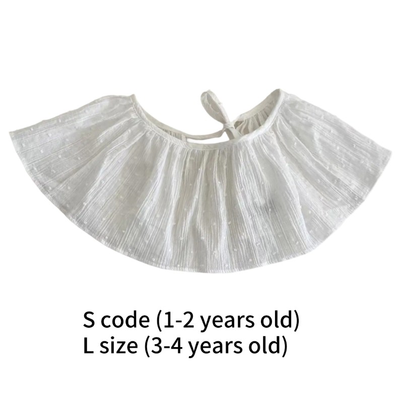 DASSBSUG Dây Đeo Buộc Váy Xếp Chồng Fart Rèm Cho Bé Gái Phong Cách Ngọt Ngào Cosplay Quần Áo Bé Gái Viền Trang Trí Tạp Dề