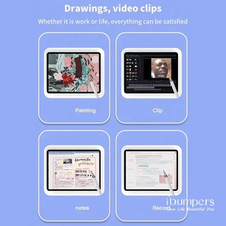 Ibumpers 2in1 Bút cảm ứng đa năng cho Android iPhone Điện dung Màn hình cảm ứng Bút vẽ cho iPad Bút chì Máy tính bảng Giấy PC