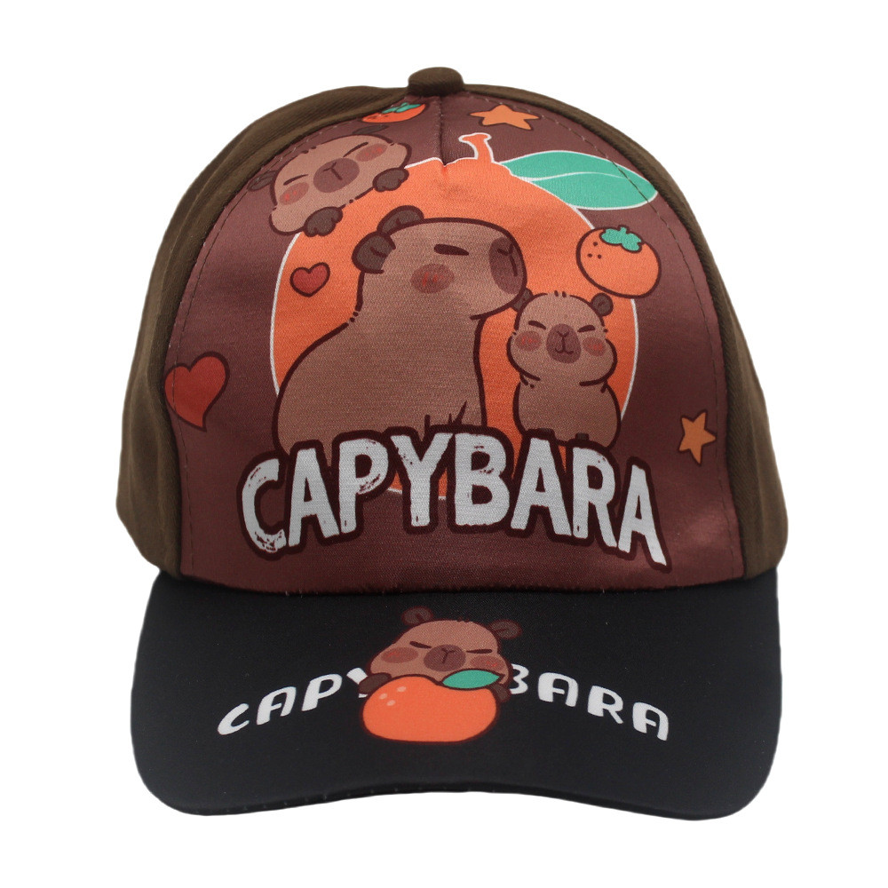 YT2 Mũ Trẻ Em Capybara Hoạt Hình Dạo Phố Đi Xe Đạp Ngoài Trời Chạy Chống Nắng Nhẹ TY2