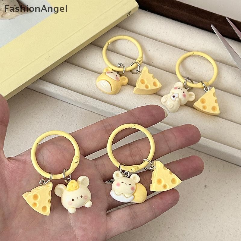 FashionAngel Hoạt Hình Dễ Thương Phô Mai Chuột Móc Khóa Dành Cho Nữ Cô Gái Ngộ nghĩnh Mặt Dây Chuyền Móc Khóa Ba Lô Thời Trang Trang Phụ Kiện Trang Trí Quà Tặng VN