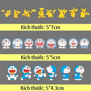 Dạ Quang Miếng Dán Pikachu Phản Quang Xe Hơi Miếng Dán Đêm Xe Máy Dễ Thương Dán Trang Trí Tay Cầm Cửa Xe Hơi / Xe Máy