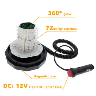 Đèn LED nhấp nháy mái nhà 12-24V LED Đèn cảnh báo nhỏ màu vàng ánh sáng cảnh báo kỹ thuật Đèn nhấp nháy