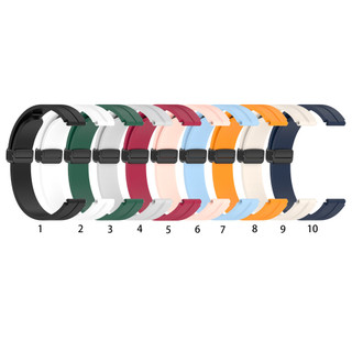 Dây đeo khóa từ tính có vỏ cho Xiaomi Mi Band 10 9 8 Dây đeo đồng hồ cho Miband 10 / 9 / 8 Phiên bản gốm Thời trang Dây đeo cổ tay màu trơn