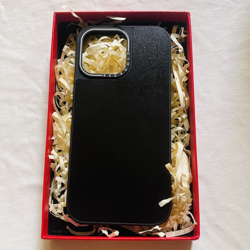 Ốp lưng iPhone hút từ tính KEEPGOLO X Matte Black Frame IPhone 16 / 15 / 14 / 13 Pro Max 16 / 15 / 14 Plus có Logo khắc hộp
