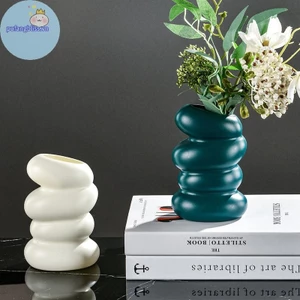 Pufangbliss Nhựa Xoắn Ốc Bình Bắc Âu Sáng Tạo Hoa Sắp Xếp Hộp Đựng Cho Nhà Bếp Phòng Ngủ Phòng Ngủ Trang Trí Nhà Cửa Trang Trí VN