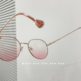 Kính má hồng Nữ Ins Công cụ tiện dụng mặt trơn