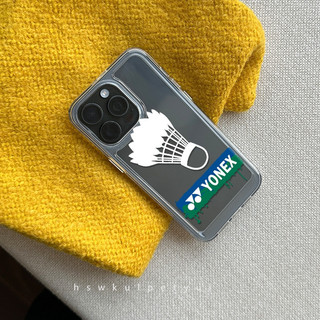 Ốp Điện Thoại Vỏ Cứng Acrylic Cho iPhone 16 15 14 13 12 11 X XR XS Yonex Cầu Lông Minh Họa
