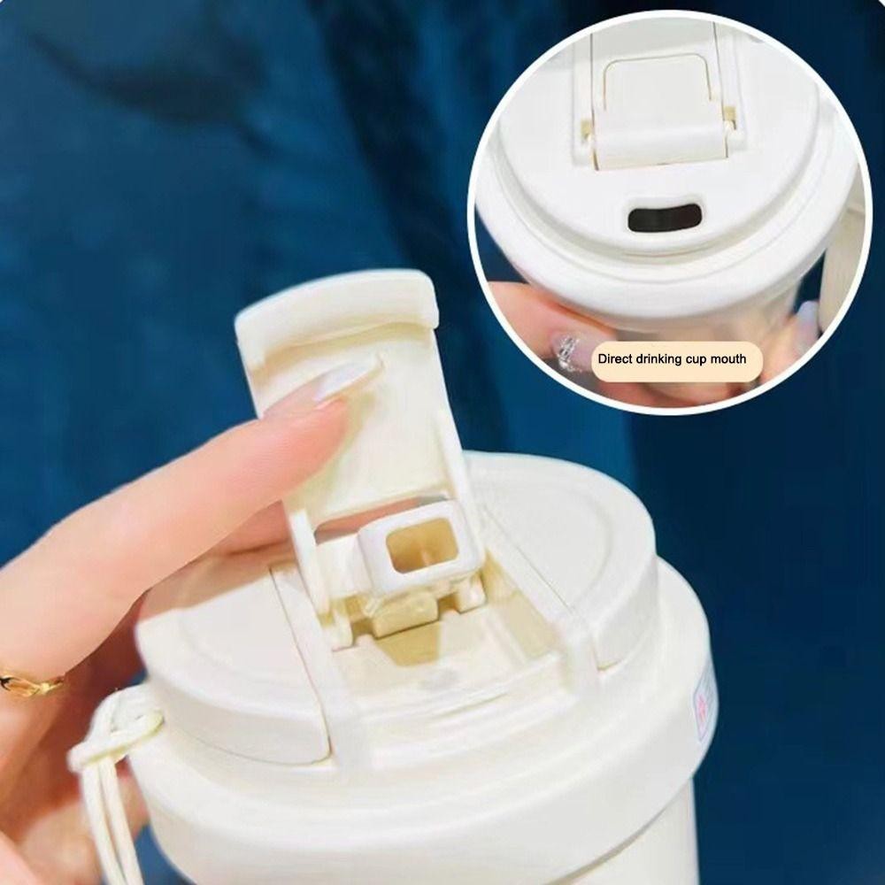Nắp cốc ESSENCEH, Nắp chai thay thế bằng nhựa, Nắp cốc chống tràn di động Lily of The Valley Therms cho phụ kiện chai