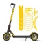 KIN Xe Điện Phản Quang Phim Miếng Dán Chống Thấm Nước Decal Xe Tay Ga Cảnh Báo An Toàn Ban Đêm Miếng Dán Bánh Xe Trang Trí Stic