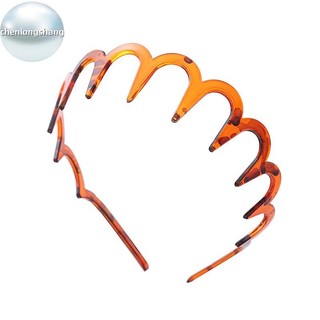 Chenlongshang Lược Tóc Mới Zigzag Band Notched Woman Man Girl Quà Tặng Sinh Nhật Cứu Hộ Tóc Gãy Hiện Vật EN