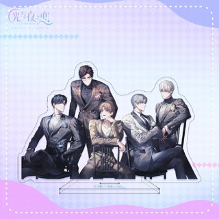 Móc Khoá, Mô Hình Standee Anime Game Light and Night Osborn Evan Sariel Charile Jesse Trang Trí Bàn Học, Làm Việc