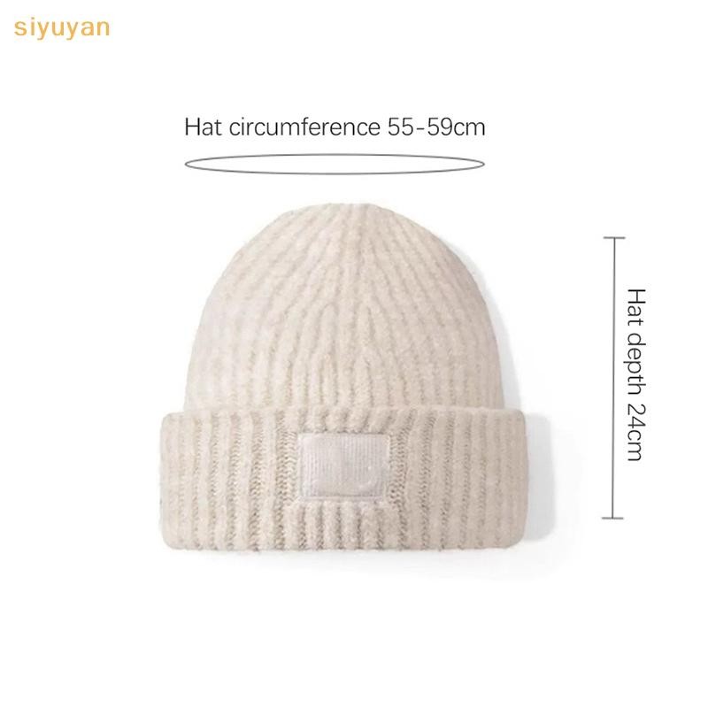 Siyuyan Mũ Ấm Áp Thời Trang Thu Đông Beanies Màu Trơn Đa Năng Hàng Ngày Mũ Dành Cho Nữ Bé Gái Đơn Giản Ngoài Trời Mũ Ấm Quà Tặng VN