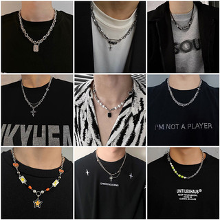 Vòng cổ thép titan không phai màu Zircon, dây chuyền nam cao cấp dễ phối, Dây Chuyền Cuba cá tính, Dây chuyền cổ thích hợp thời trang