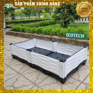 Chậu lắp ghép nhựa HDPE/PP 100x50x23cm: Thẩm mỹ, kết cấu chắc, dễ lắp đặt, phù hợp mọi cây trồng.