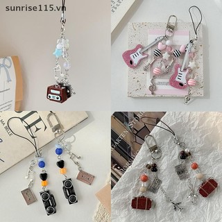 Ssvn Y2K Điện Thoại Charm Màu Hồng Móc Khóa Mặt Dây Chuyền Túi Dây Xích Điện Thoại Phụ Kiện Dễ Thương Cho Bé Gái Nữ Trang Sức.