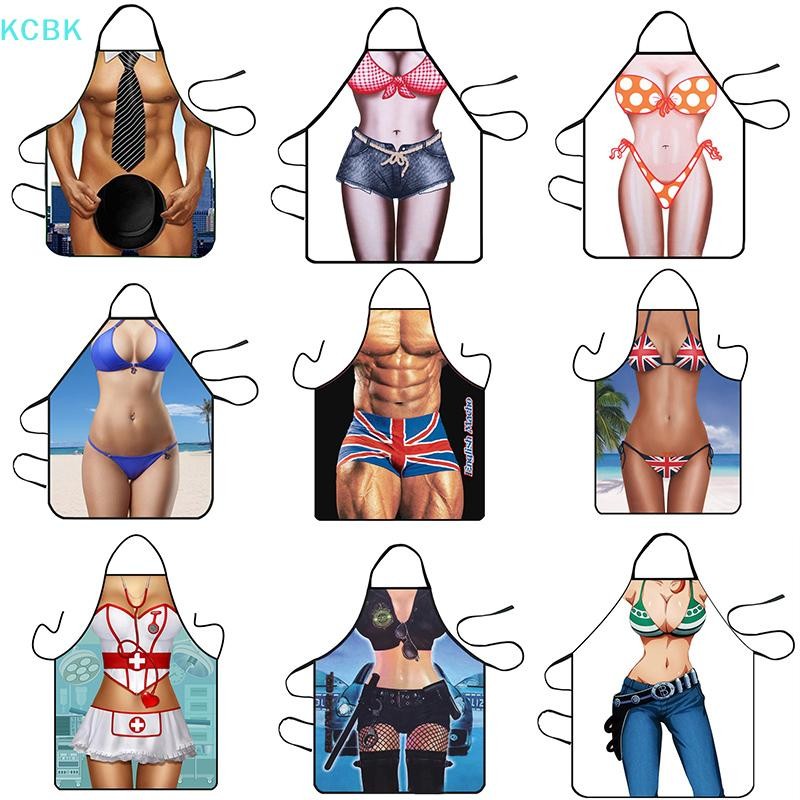 [Kc] Tạp dề nhà bếp ngộ nghĩnh dành cho nữ gợi cảm nấu ăn Pinafore Dụng cụ làm sạch nhà cửa [BK]
