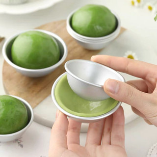 Khuôn mochi,bánh bò,bánh bao khuôn bánh phú sĩ,khay làm xà bông tắm hình bán nguyệt bằng hợp kim nhôm tiện dụng