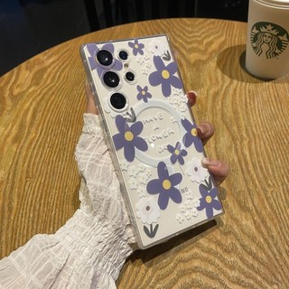 Vỏ hoa dại tươi sáng cho Samsung s25 s25plus ultra Case Girly S22 S22plus S23 S23Plus s23fe s24 s24plus s24ultra Cover