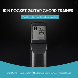 Irin Pocket Guitar Hợp âm Huấn luyện viên 6 Fret Công cụ thực hành di động với tên hợp âm Biểu đồ ngón tay Màn hình hiển thị Metronome cho người mới bắt đầu chơi đàn Guitar Acoustic