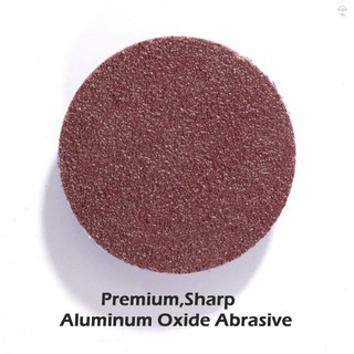 Bộ 50 2in Chà Nhám Đĩa Mài 36 Grit Nhôm Oxit Chết Máy Mài Cuộn Khóa Đĩa Rỉ Sơn Loại Bỏ Máy Xay Phụ Kiện