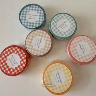 Washi caro chiết 1 mét Papier Platz trang trí sổ